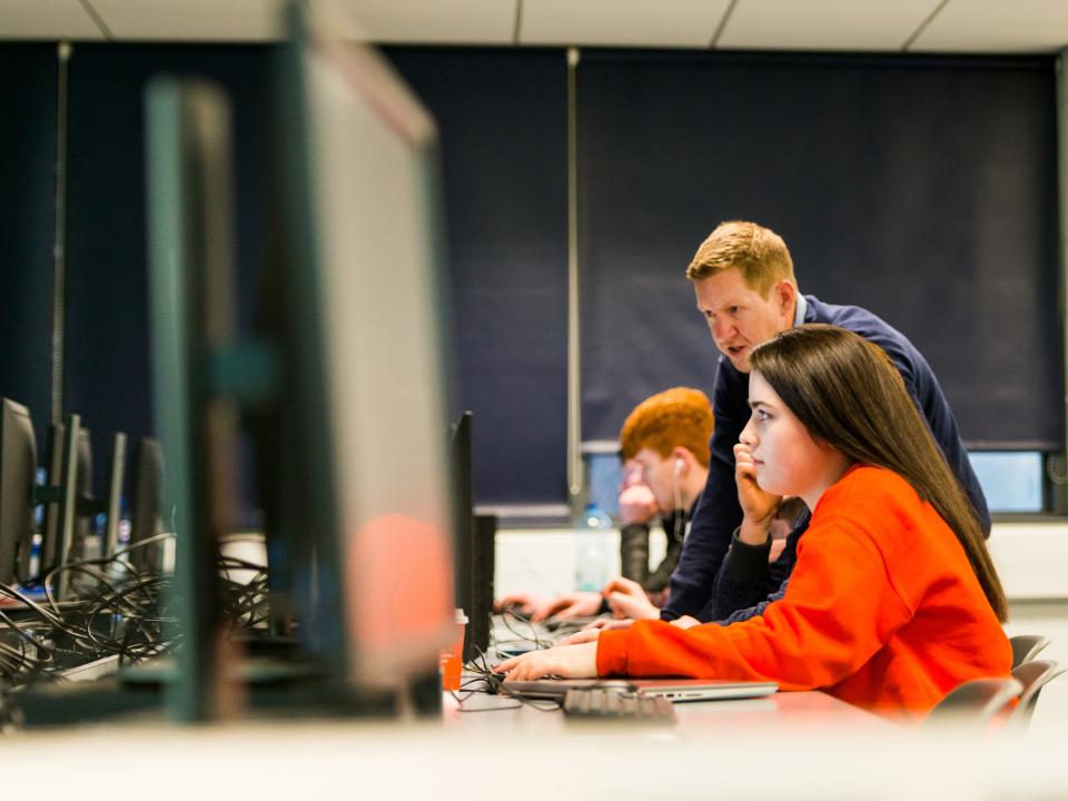 ATU Sligo computing students in lab