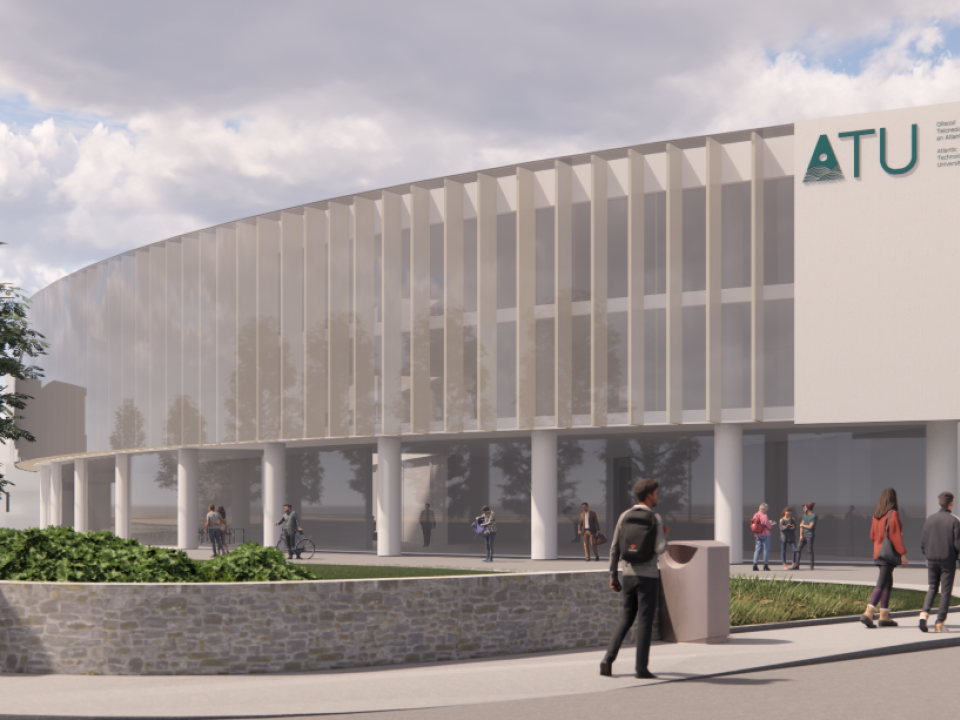Concept image of the new building project at the ATU Galway city (Dublin Road) campus.