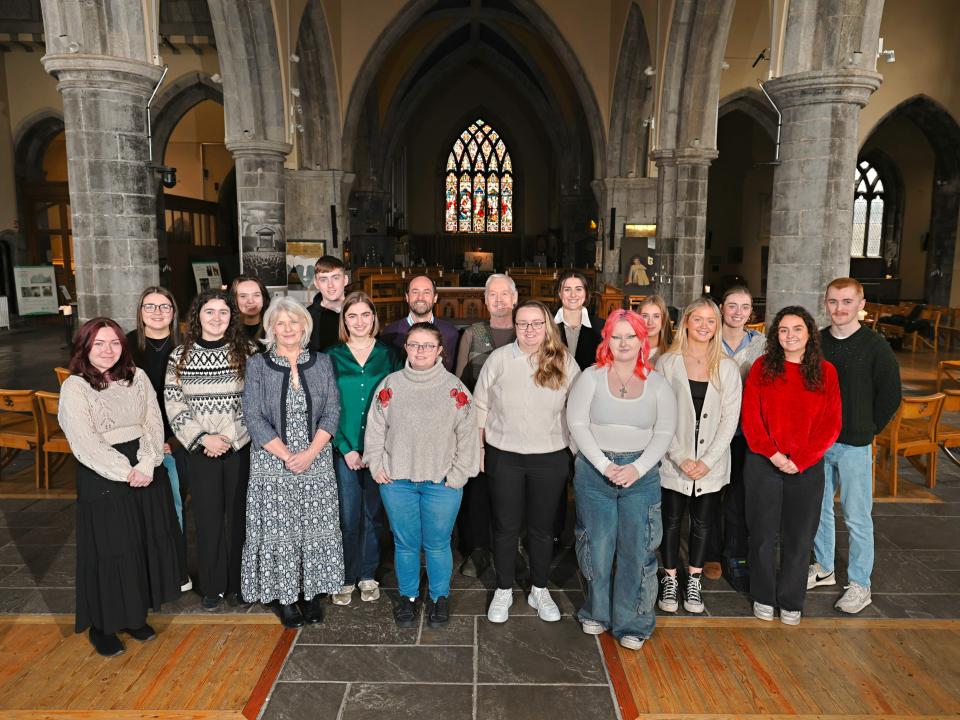 ATU Student teachers with ATU staff at St Nicholas' Collegiate Church, Galway City