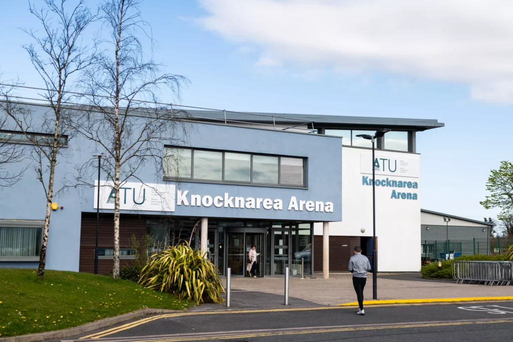 The front of the Knocknarea Arena on the Sligo campus.
