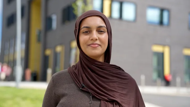 image of ATU student on campus