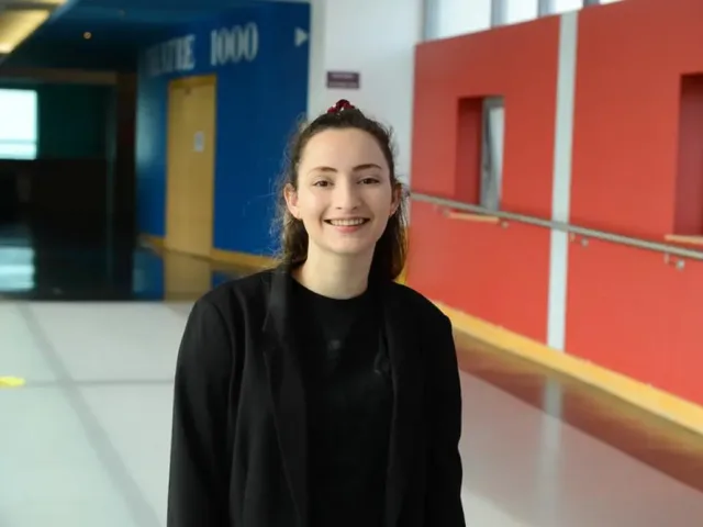 Image of female student in black top