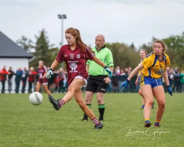 Female playing football