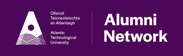 Purple background featuring the ATU logo and the words "Alumni Network.