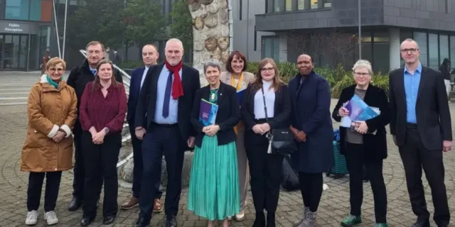 The CINNTE Institutional Review Team alongside members of ATU's Senior team.