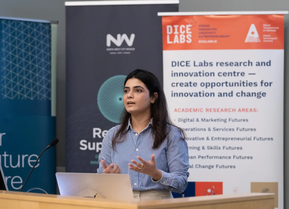 Madiha Rubeel presenting