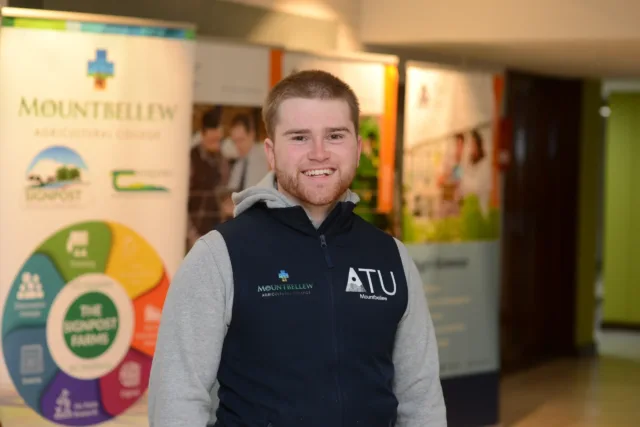 Man in ATU waistcoat and grey jumper