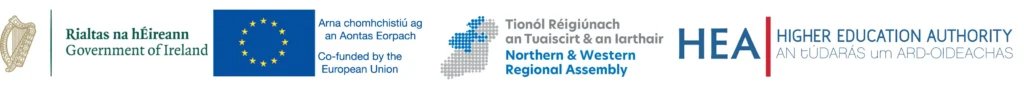 Logo Irish GOV, EU, NWRA and HEA