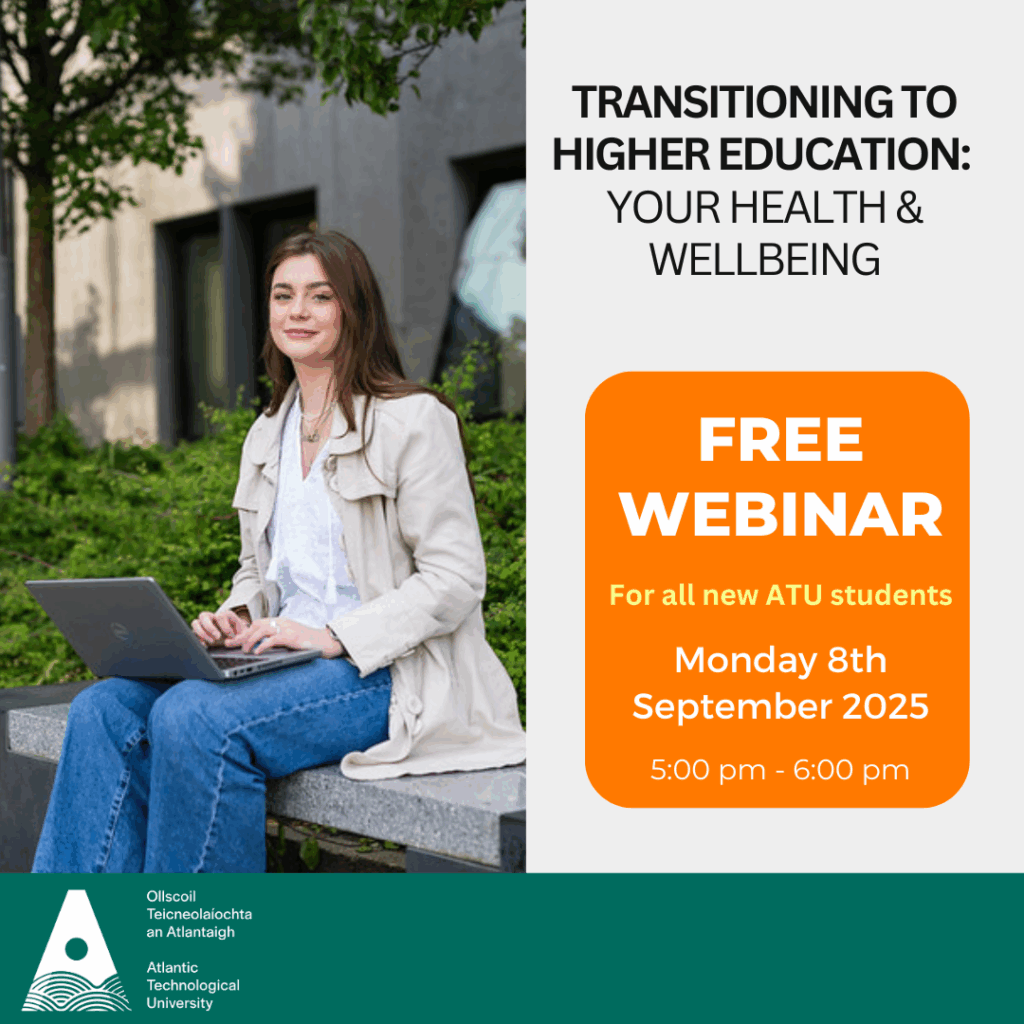 Poster for Health & wellbeing webinar 8 sept 2025 at 5-6pm