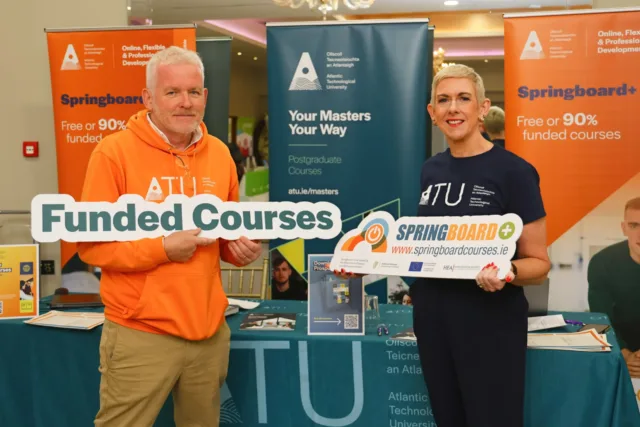 ATU Springboard coordinators, Peter Butler and Catherine O’Reilly.