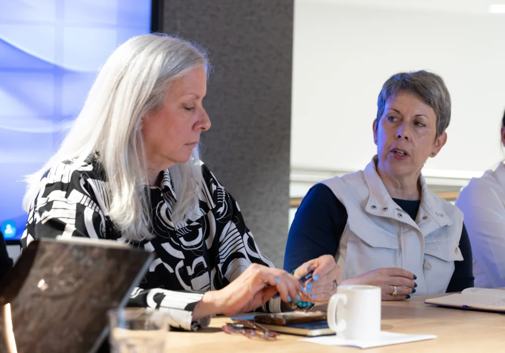 Roben Dunkin, Chief Operations and Innovation Officer PGIM, seated next to Dr Orla Flynn, President of ATU