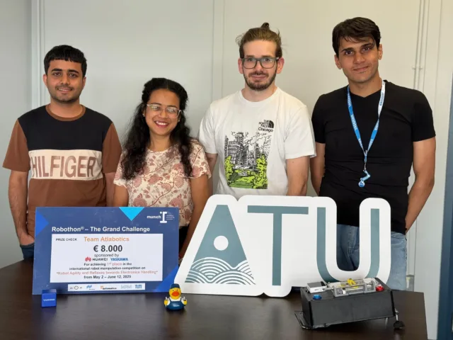 L to R: Abdulllah Haider Ali, Dipshikha Das, Camillo Murgia, and Ali Al Abbas.