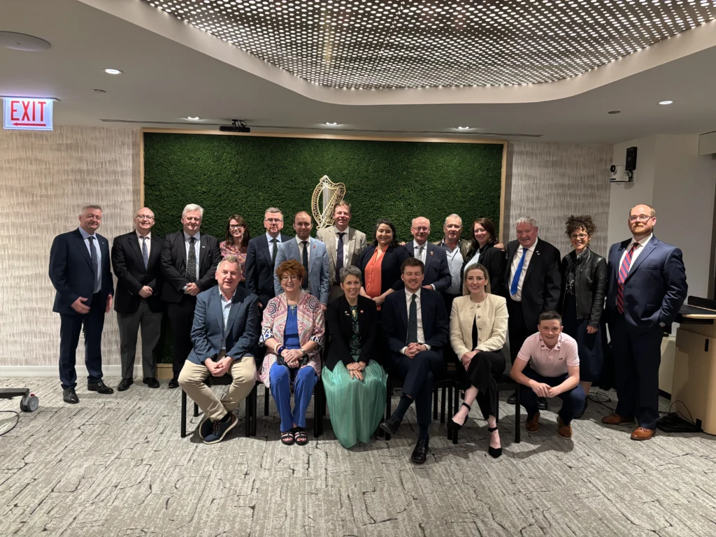 Dr Orla Flynn and stakeholders at an ATU Showcase Event at Ireland House in Chicago