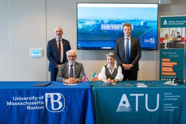 Signing of a MOU between University of Massachusetts Boston and ATU