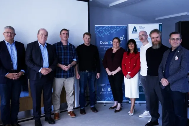 L-R: Mike Conroy, Dr Chris O’Malley, Dr Conor Mitchell, Dr Michael McCann, Brid Moran, Dr Edel McSharry, Dr Konrad Mulrennan, Dr Martin O’Neill, and Prof Michael Madden