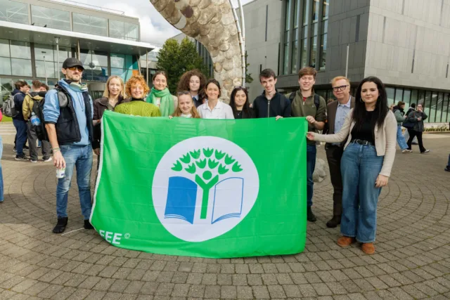 Students at ATU Sligo with the Green Flag