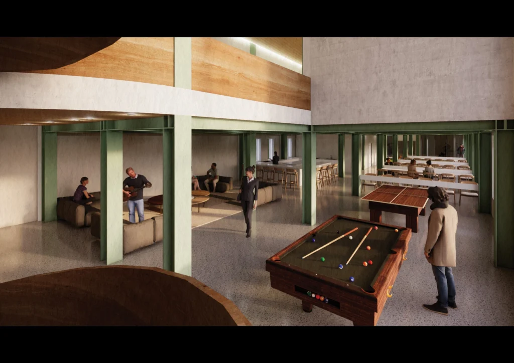 Lui Ann Dam’s new Courtyard Hostel design.