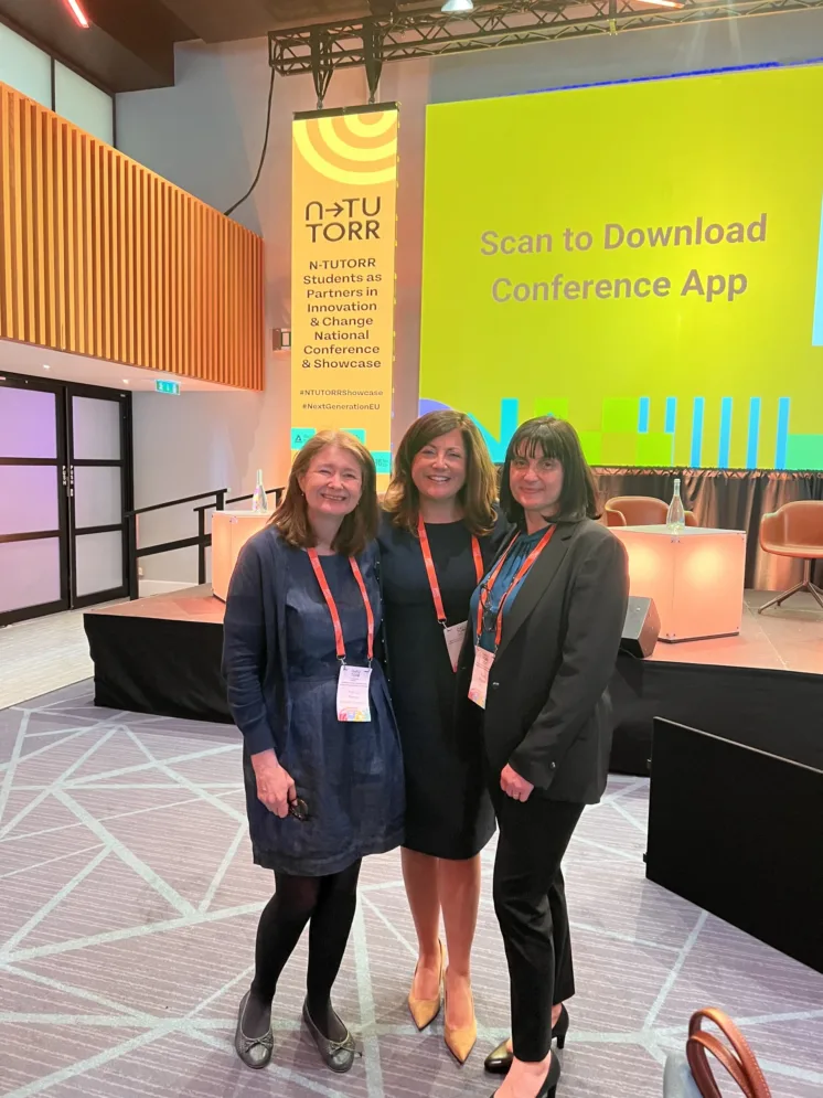 L-R: Prof Liz Thomas (University of York), Dr Carina Ginty (ATU) and Dr Moira Maguire (DKIT)
