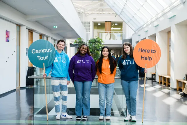 Student volunteers at ATU Sligo Open Day