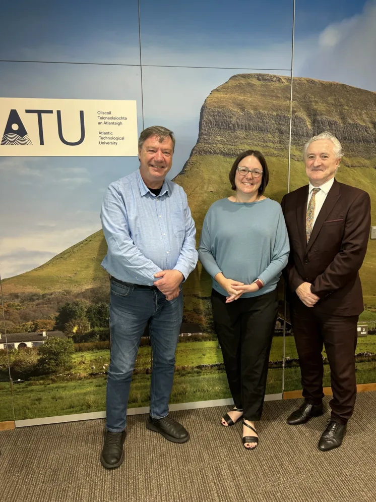 Dr. John Bartlett, Head of Research ATU Sligo Dr. Melanie Ross, Green Building Technologies Research Chair, SAIT John Andy Bonar, ATU VP for Systems and Internationalisation