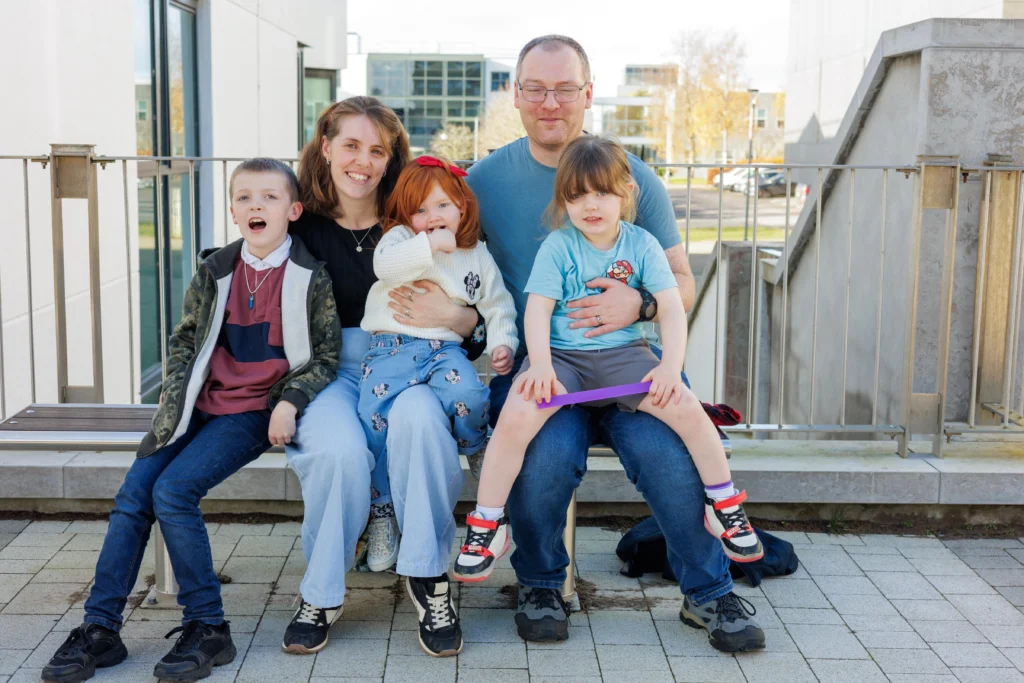Mum Emma McClintock and dad Joe Mcwalter with their kids; Lucas (8), Rose (2) and Maeve (3), Cartron, Sligo.