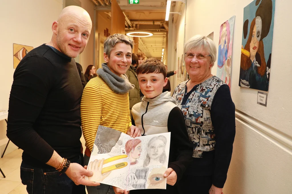 Adrian Carey, Orla Madden, Ruairi Carey and Carol Madden, Salthill
