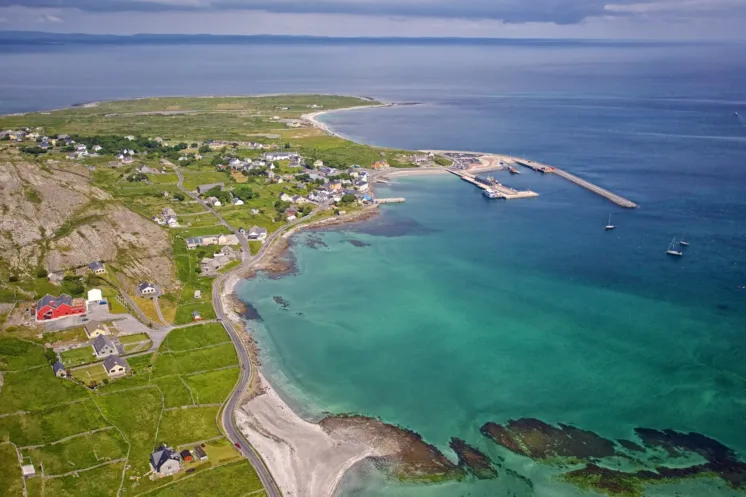 Inis Mor Aran Islands aerial view