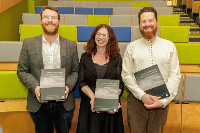 James Bonsall, Marion Dowd, and Robert Mulraney, authors of An Irish Civil War Dugout – Tormore Cave, County Sligo Archaeology, history, memory