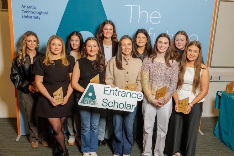 Entrance Scholars at the awards on the ATU Sligo campus