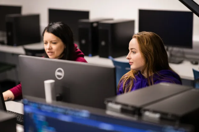 Students in computer lab