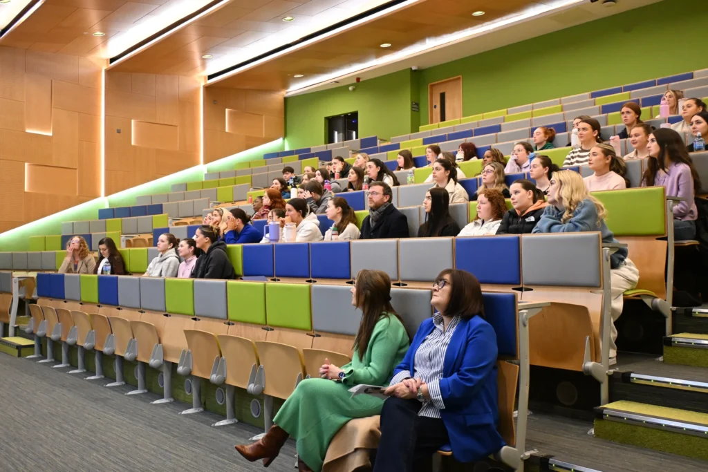 Students attending the "Shaping Your Professional Future in Early Childhood Education and Care” event, designed to inspire and guide the next generation of early years professionals. 