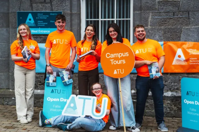Student guides Mayo Open Day