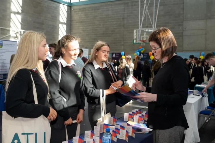Second level students at IGC careers fair