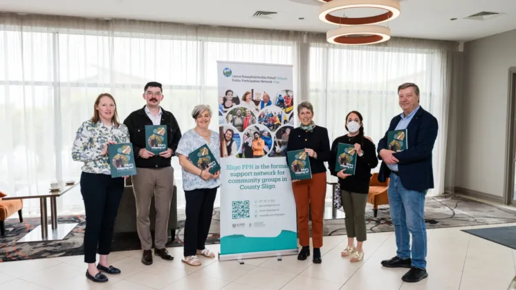 Dr Yvonne Lang (ATU), Ryan Dempsey, Dr Harriet Emerson, Dr Orla Flynn (ATU President), Sarah Wetherald (Sligo Co Co), John Bartlett (ATU).
