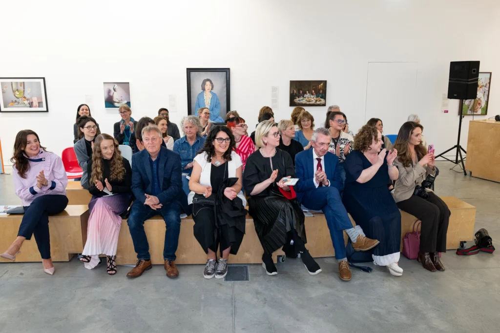 ATU staff, designers, and models with prize winners at ATU’s End-of-Year Design Fashion Show in the RCC Letterkenny.