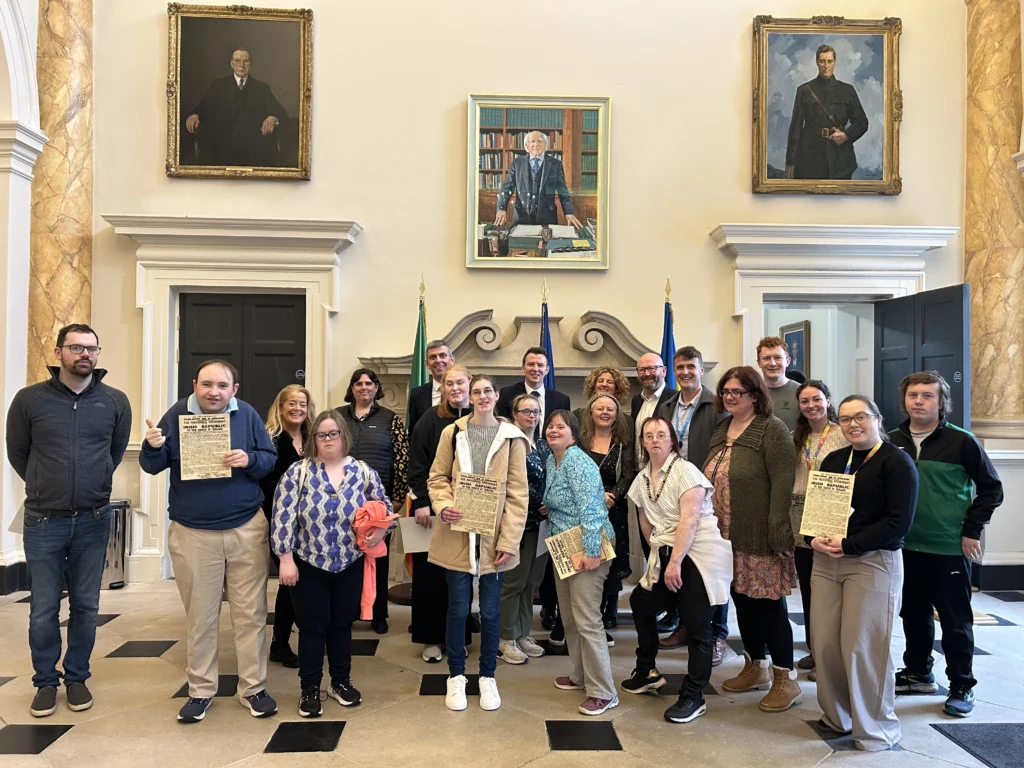 Project WAVE visit to Leinster House.