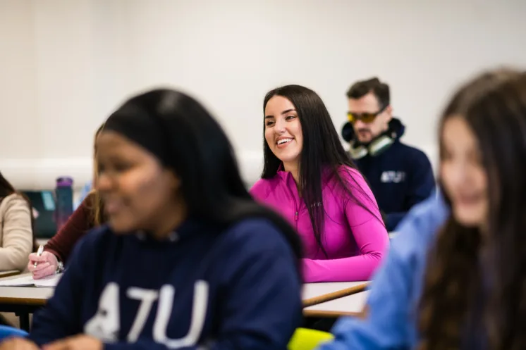 Students in an ATU classroom