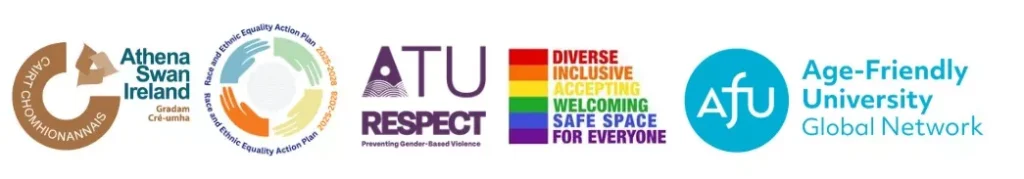 A collection of logos relating to ATU's Equality, Diversity and Inclusion service