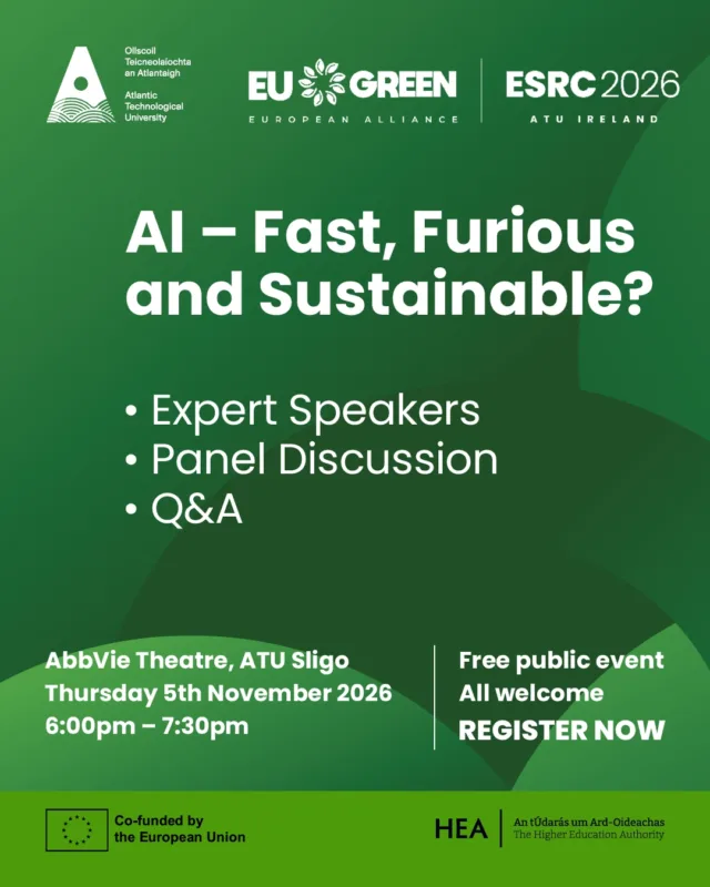 EU Green AI conference poster.