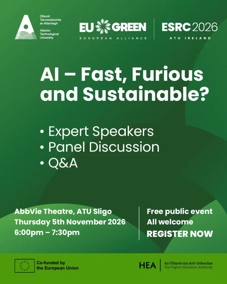 EU Green AI conference poster.