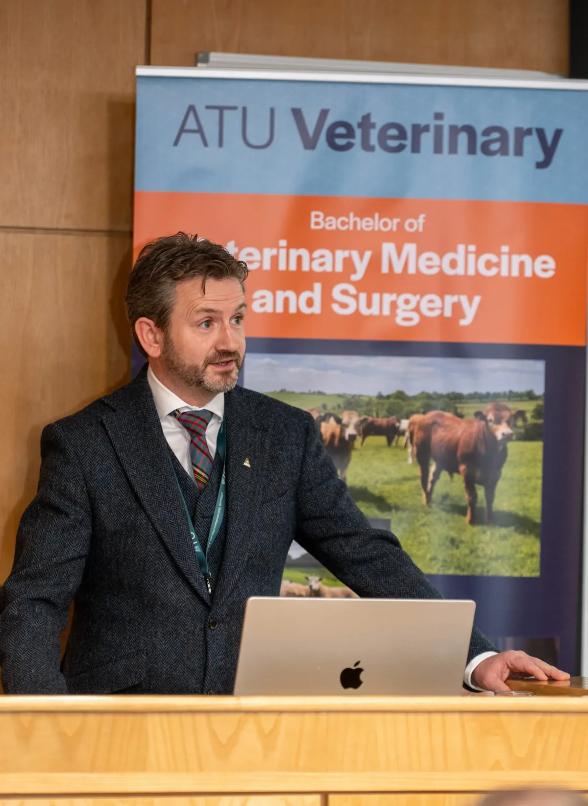 Prof Patrick Pollock presenting