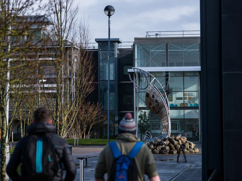Fish sculpture on ATU Sligo campus