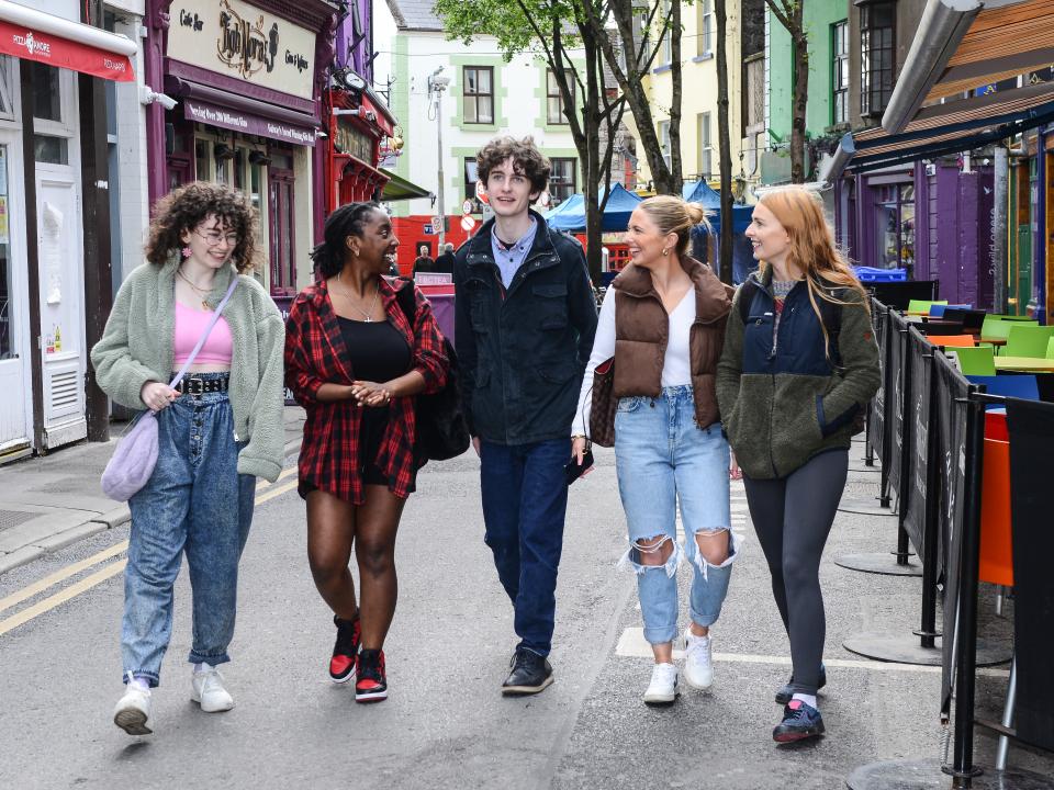 Students in Galway city
