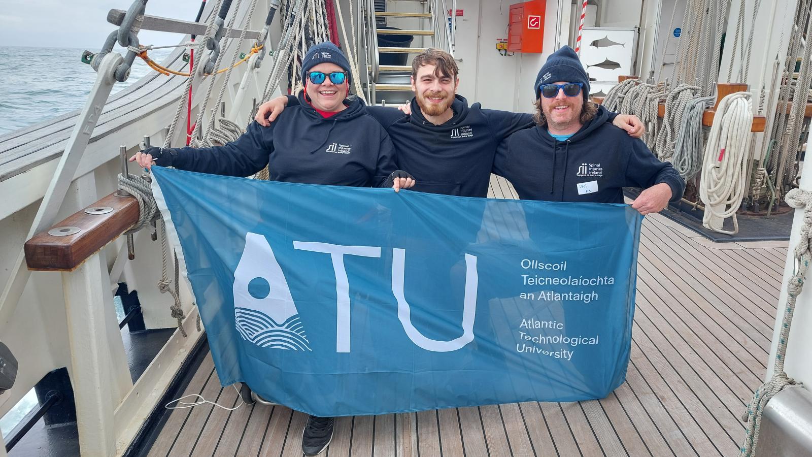 ATU Students Set Sail from UK to Ireland to Highlight Spinal Injury