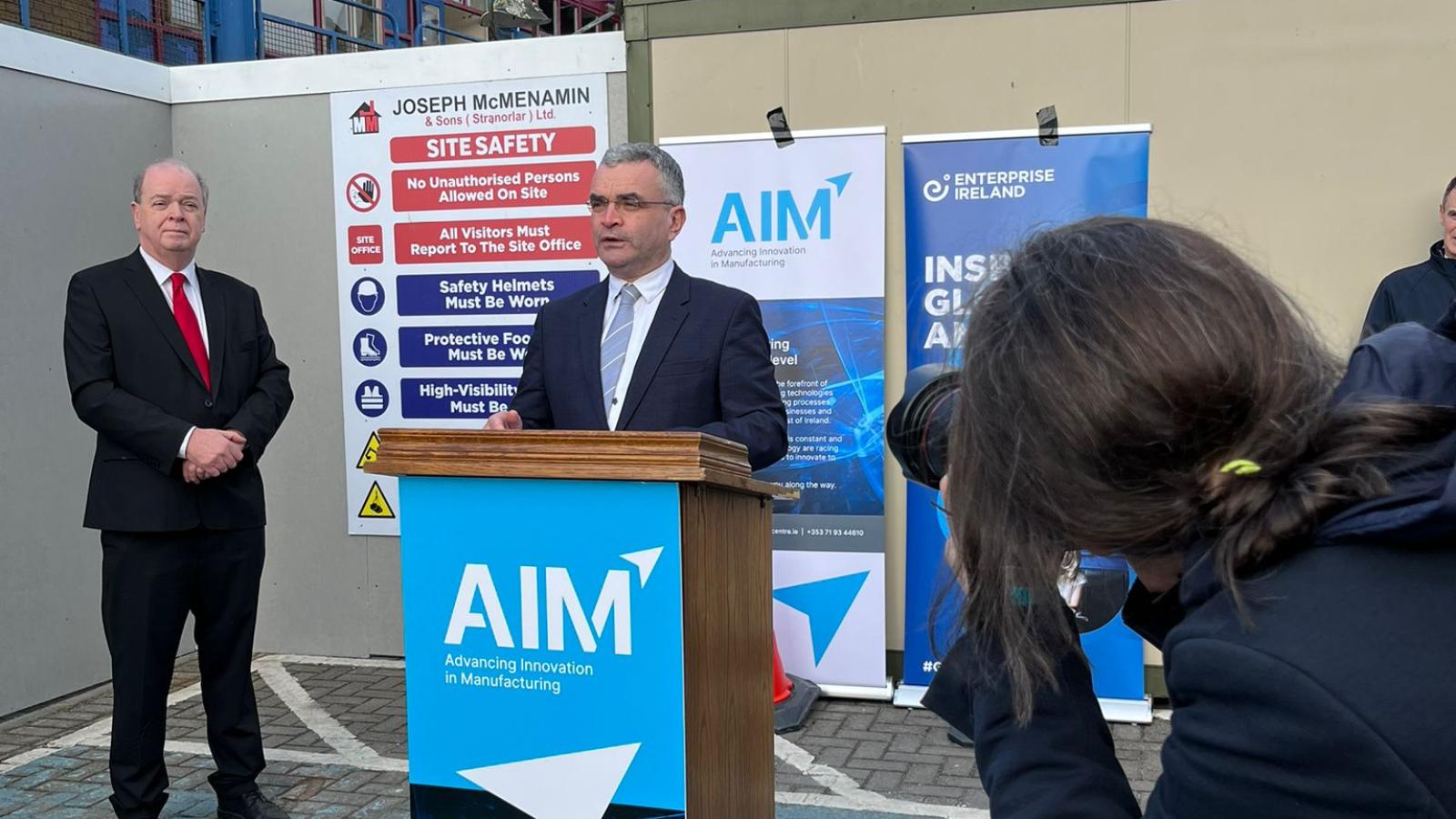Minister Calleary turns the sod on AIM Centre in Sligo