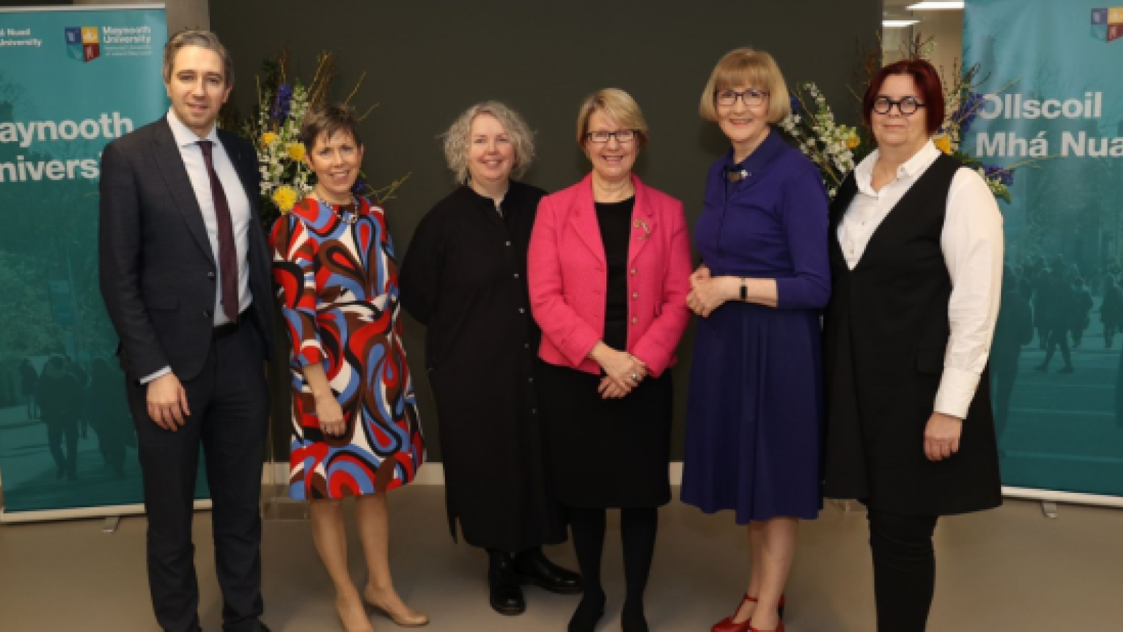 Minister Harris with Irish female university presidents marking IWD 2023.png